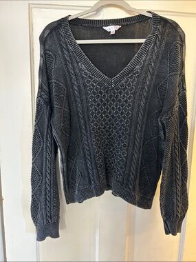 Black cotton sweater